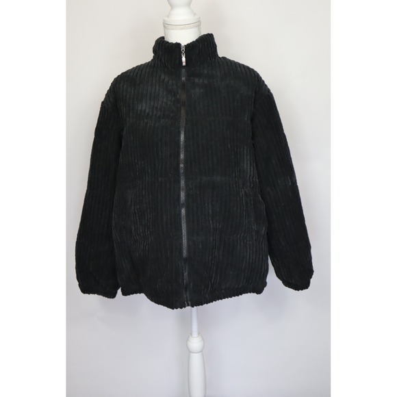 ePretty Women's Black Thick Corduroy Jacket‎ Size L - Picture 1 of 6